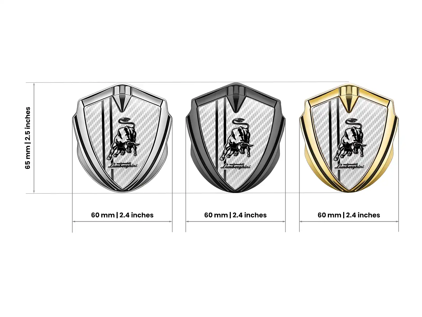 Lamborghini Metal Emblema Insignia Atlético Aspecto Óptimo